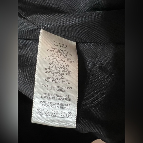 Vtg Black Womens long coat L buttons Michael Kors winter jacket Goth Romantic - Picture 12 of 16